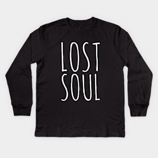 Lost Soul Hipster Clothing Hipster Funny Soulless Dark Souls 70s Kids Long Sleeve T-Shirt